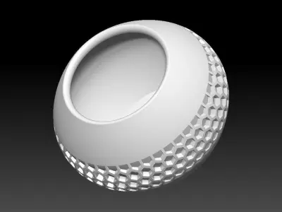 HM Honeycomb Flower Pot 002 3D print model