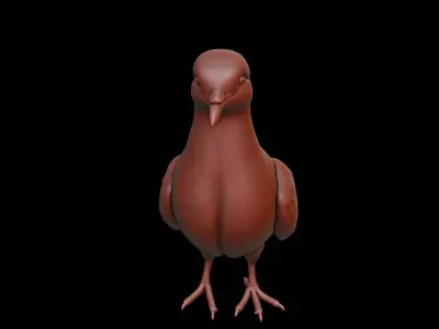 Pigeon Animal Sculpture 3D print model buy