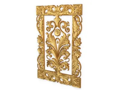 classical door decor 02 3D model