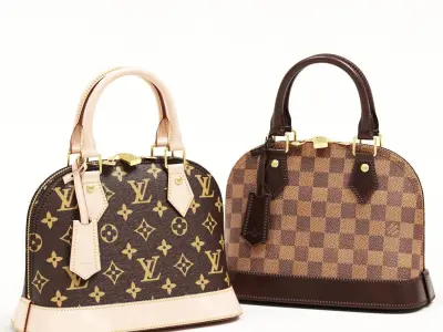 Louis Vuitton Alma BB Top Handle Bags Collection 3D Model Pack
