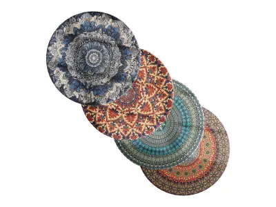 round carpet 27 3D model