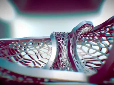 Leafy torus Lampshed 3D print model