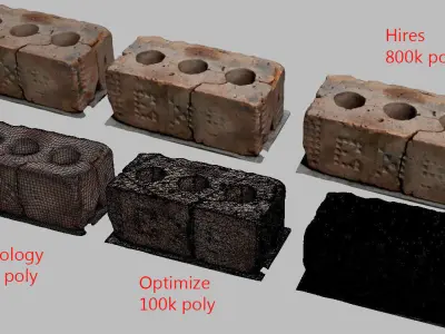 Brick  3d Scan 3D model