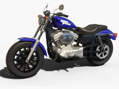 Harley Davidson Motorcycle 3D model