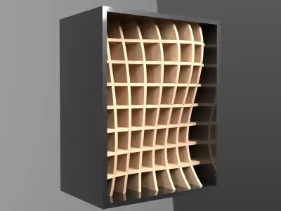 Parametric Shelves and Storage System Interlocking 3D model