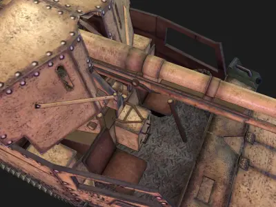 M3-75at Low-poly 3D model