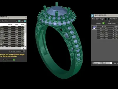 ring code 104 3D print model