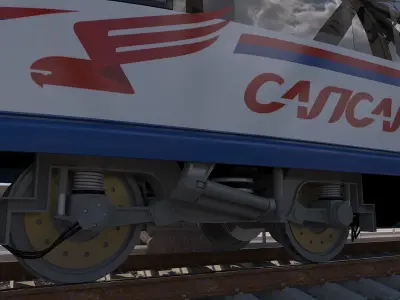 Hi-speed Electric Train Sapsan Siemens Velaro RUS  3D model