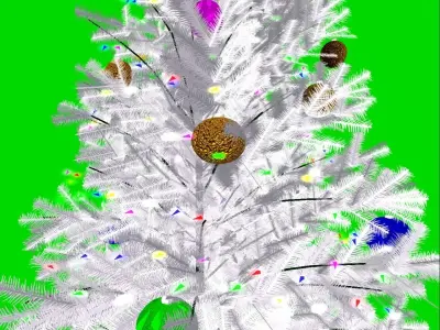  Textured Christmas Tree Low-poly 3D model