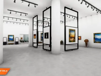 Art gallery Vol9 - modern pavilion 3D model