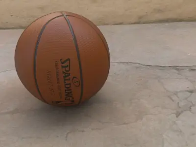 Basketball football Low-poly 3D model