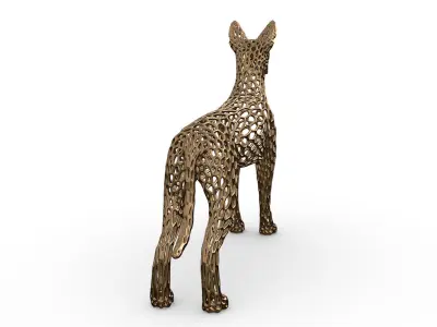pharaoh hound voronoi style  3D print model