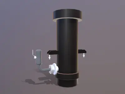 Self Cleaning Filter Low-poly 3D model