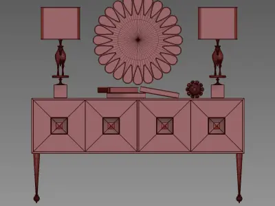 Jonathan Adler Consoles 3D model