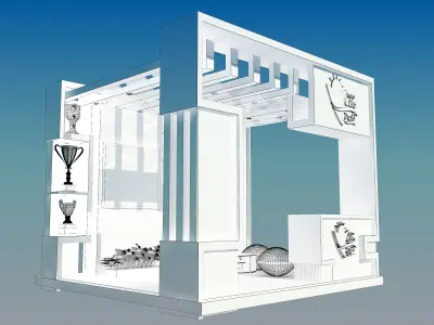 Booth Exhibition Stand a354 3D model