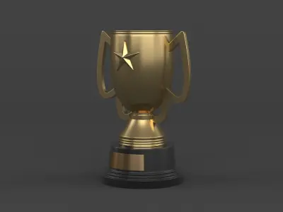  Trophy Cups 3D model