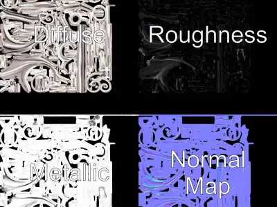 Elegant Spiral Tree model pack Low-poly 3D model