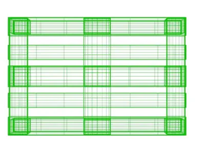Euro Pallet Low-poly 3D model