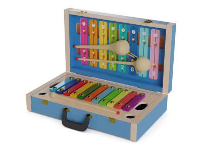 Cars and action games Musical Instrument Set 3D model