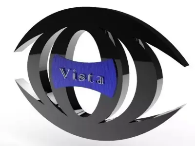An Imaginative car manufacturing company Vistas logo Free 3D model