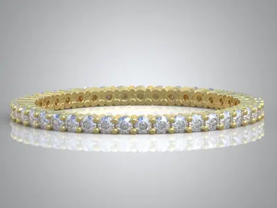 Diamond ring 0340 3D printable model  Free 3D print model