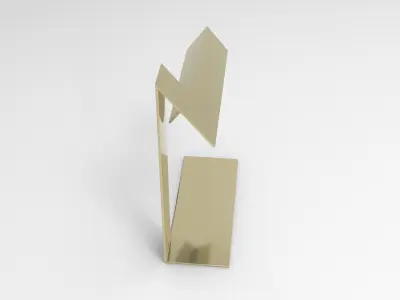 Hoolly Table Lamp Low-poly 3D model