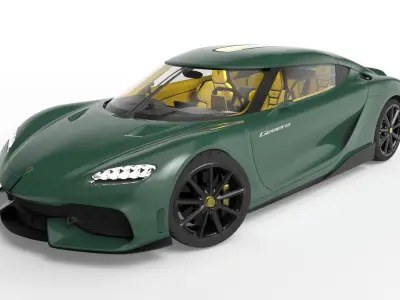 Koenigsegg Gemera Low-poly 3D model