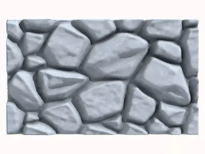 Stone wall 198 3D model