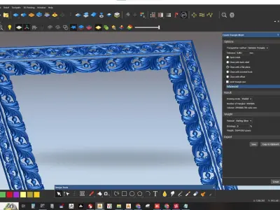 ANTIQUE MIRROR FRAME 3D model