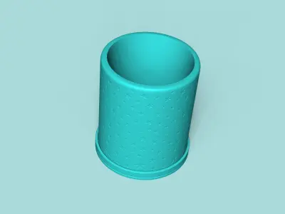 Vase 05 with Plate - Simple Plant Pot - Home Decor 3D print model