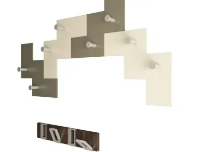 Coat Rack Collection 3D model