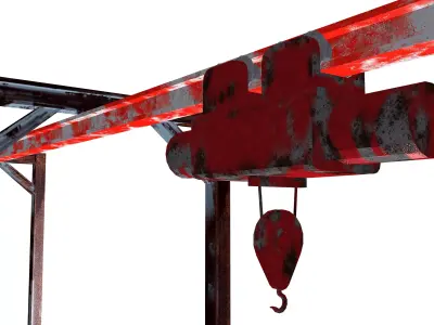 project of cran Low-poly 3D model