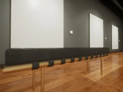 Art Gallery 002 UE4 3D model