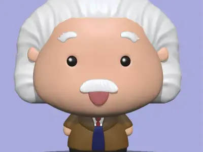 Albert Einstein 3D print model