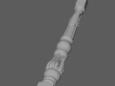 antique baluster 3D model shop
