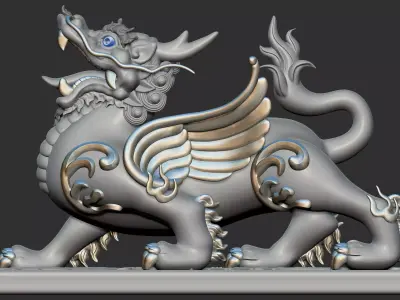 Brave Pixiu 3D model