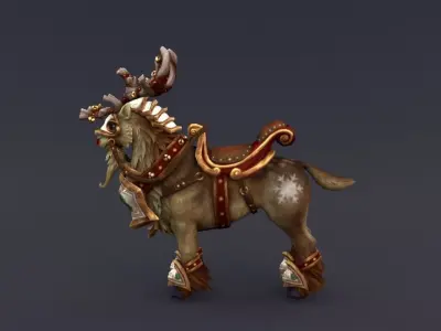 Reindeer Low-poly 3D model