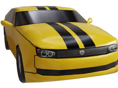 Lowpoly Car 3D model purchase
