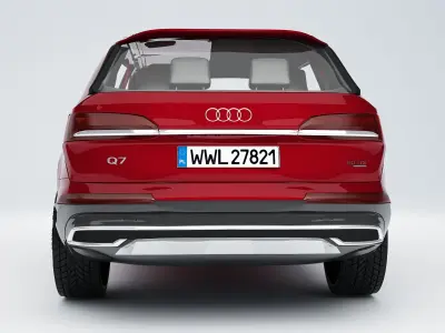  AudI Q7  2020 Low-poly 3D model