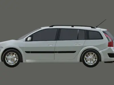 The Renault Megane Universal 2 3D Model Low-poly 3D model