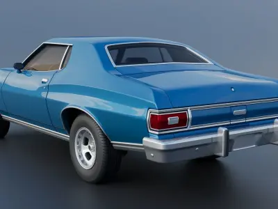 Gran Torino 1974 3D print model
