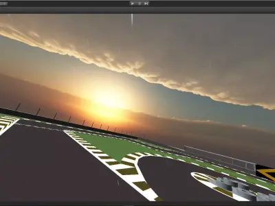  Car track RaceTrack RaceCourse Model 3D model