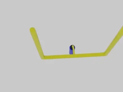  Superbowl Pole Low-poly 3D model