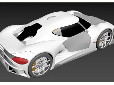 Koenigsegg Velocita Concept car 3D model