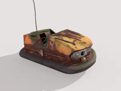Abandoned Pripyat Bumper Car-Dodgem Car Model 2 3D model