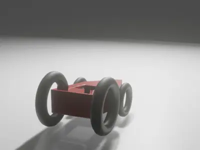 Cart Race 3D model