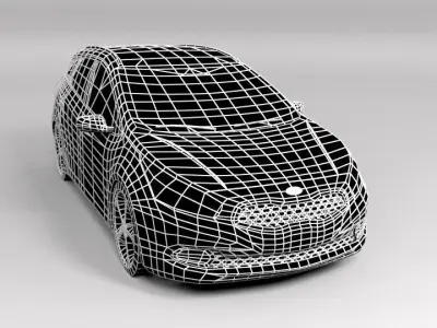 KIA CEED VARIANT LOWPOLY Low-poly 3D model