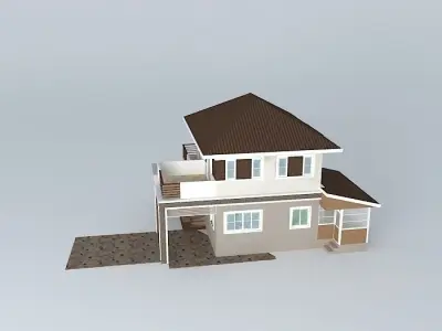 House 2 FL P202 Free 3D model