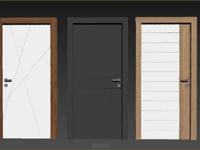 Interior Modern Doors Vol-Sd02 3D model