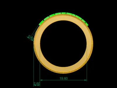 SEBASTIAN MEN RING 3D print model